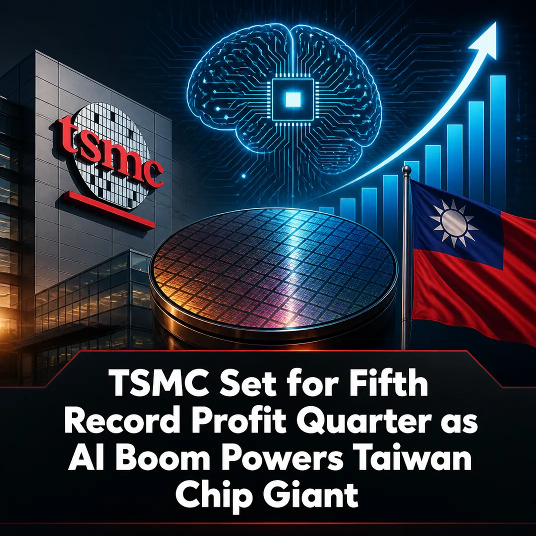 TSMC Set for Fifth Record Profit Quarter as AI Boom Powers Taiwan Chip Giant