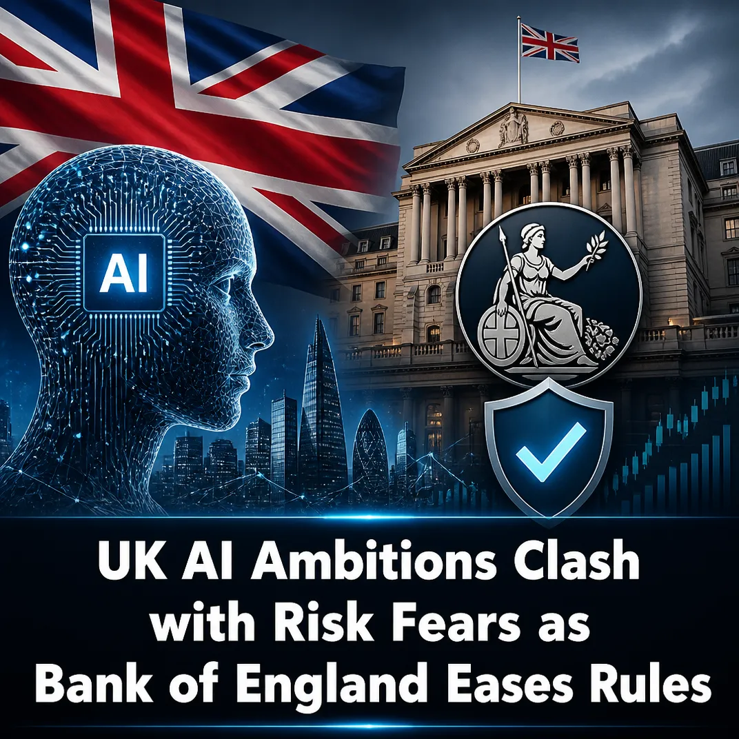 UK AI Ambitions Clash with Risk Fears as Bank of England Eases Rules