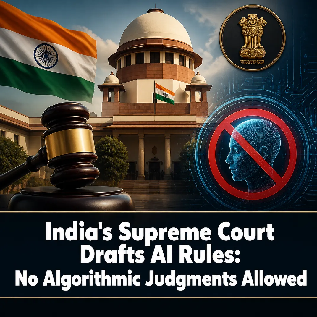 India’s Supreme Court Drafts AI Rules: No Algorithmic Judgments Allowed