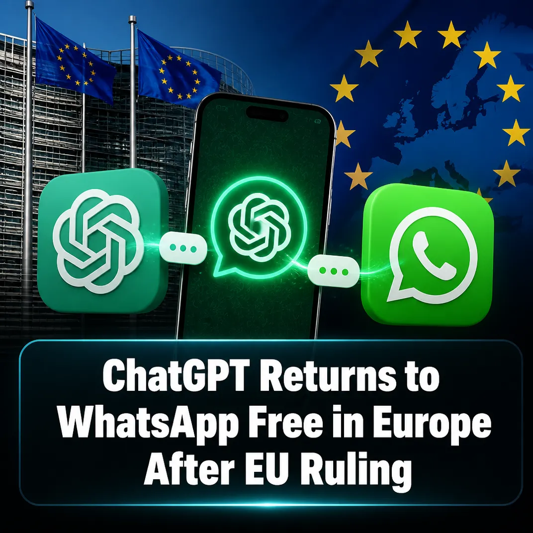 ChatGPT Returns to WhatsApp Free in Europe After EU Ruling