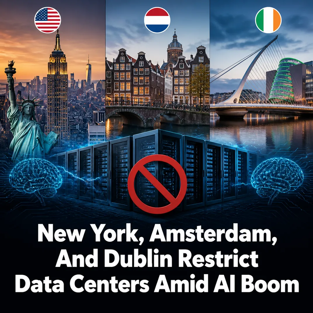 New York, Amsterdam, and Dublin Restrict Data Centers Amid AI Boom