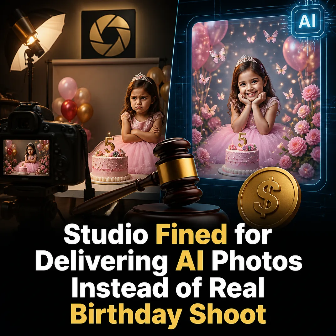 Studio Fined for Delivering AI Photos Instead of Real Birthday Shoot