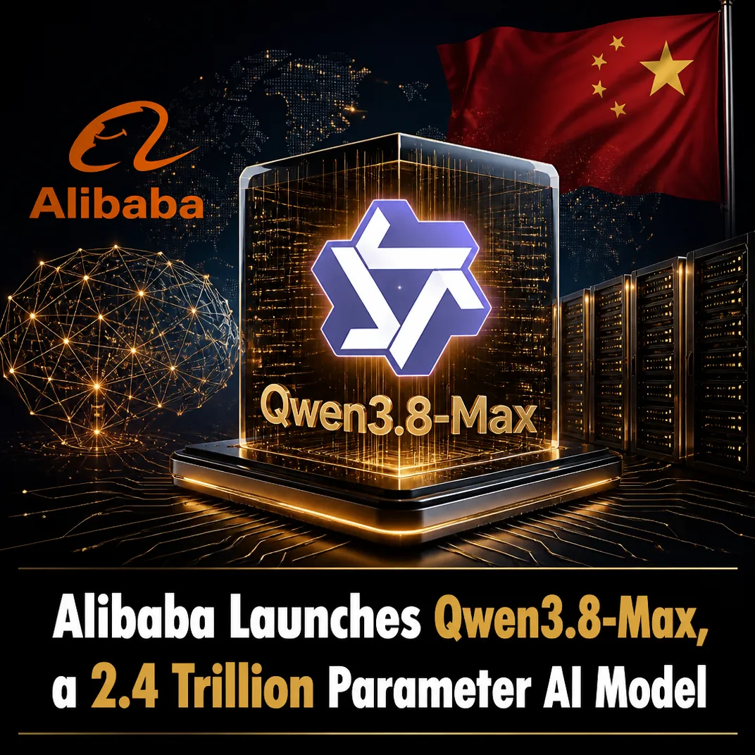 Alibaba Launches Qwen3.8-Max, a 2.4 Trillion Parameter AI Model