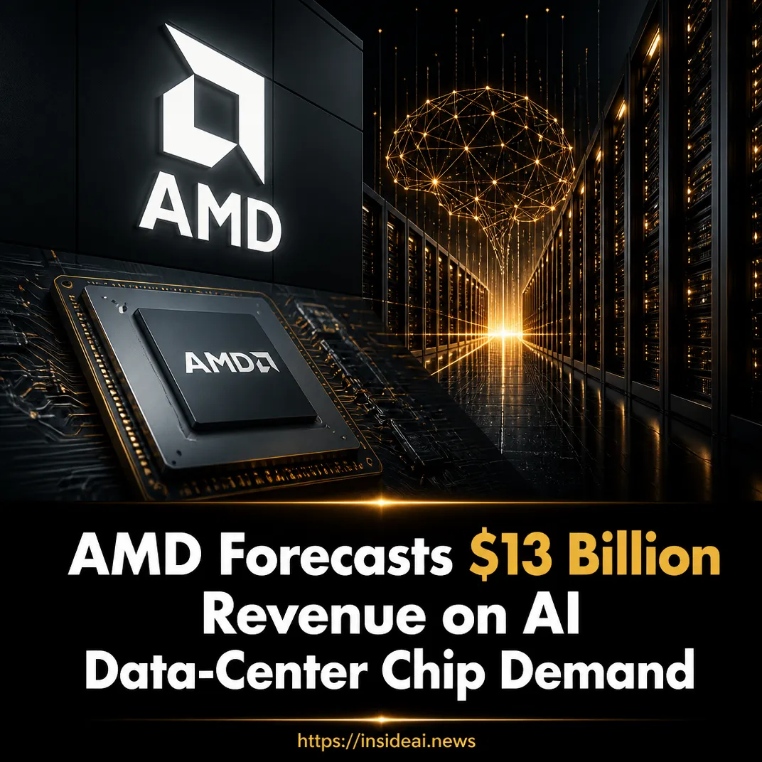 AMD Forecasts $13 Billion Revenue on AI Data-Center Chip Demand