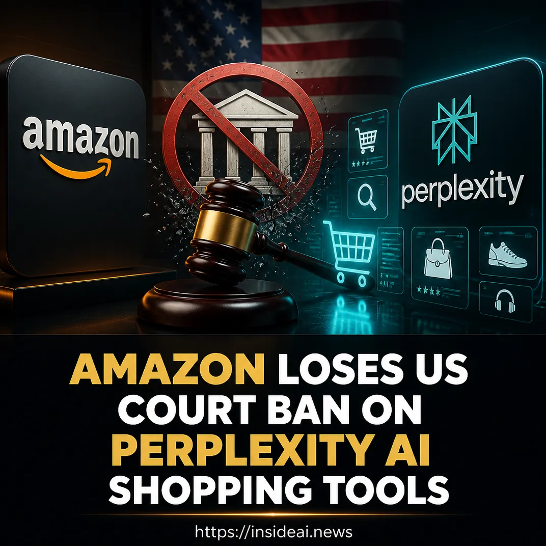 Amazon Loses US Court Ban on Perplexity AI Shopping Tools