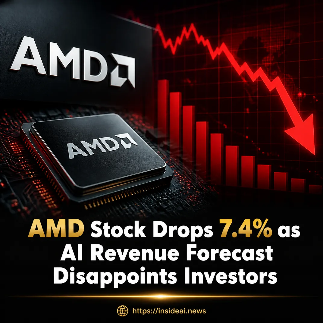 AMD Stock Drops 7.4% as AI Revenue Forecast Disappoints Investors