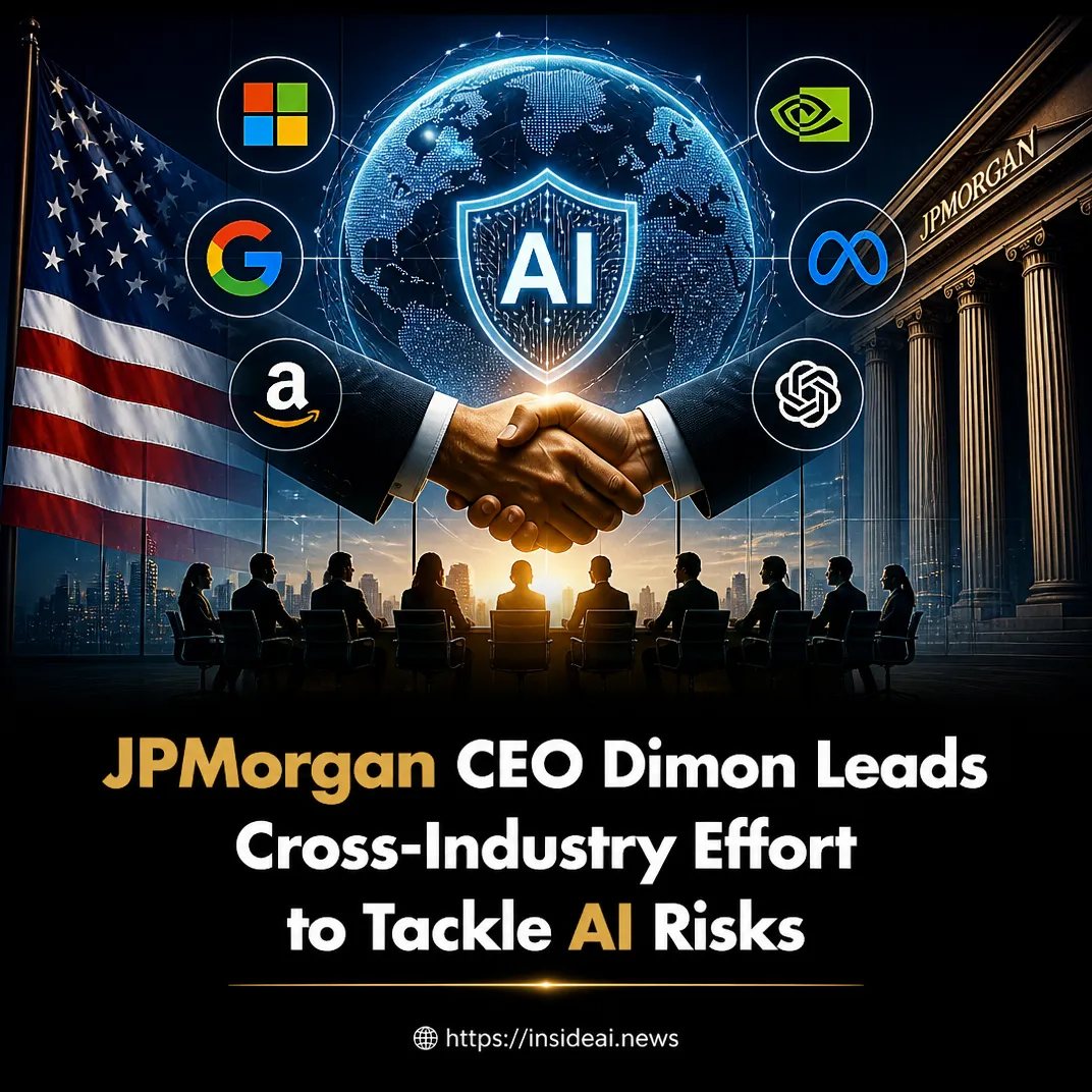 JPMorgan CEO Dimon Leads Cross-Industry Effort to Tackle AI Risks