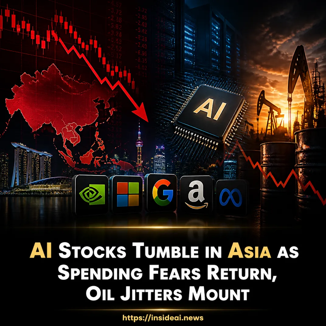 AI Stocks Tumble in Asia as Spending Fears Return, Oil Jitters Mount