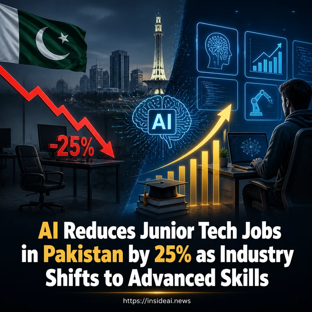 AI Reduces Junior Tech Jobs in Pakistan by 25% as Industry Shifts to Advanced Skills