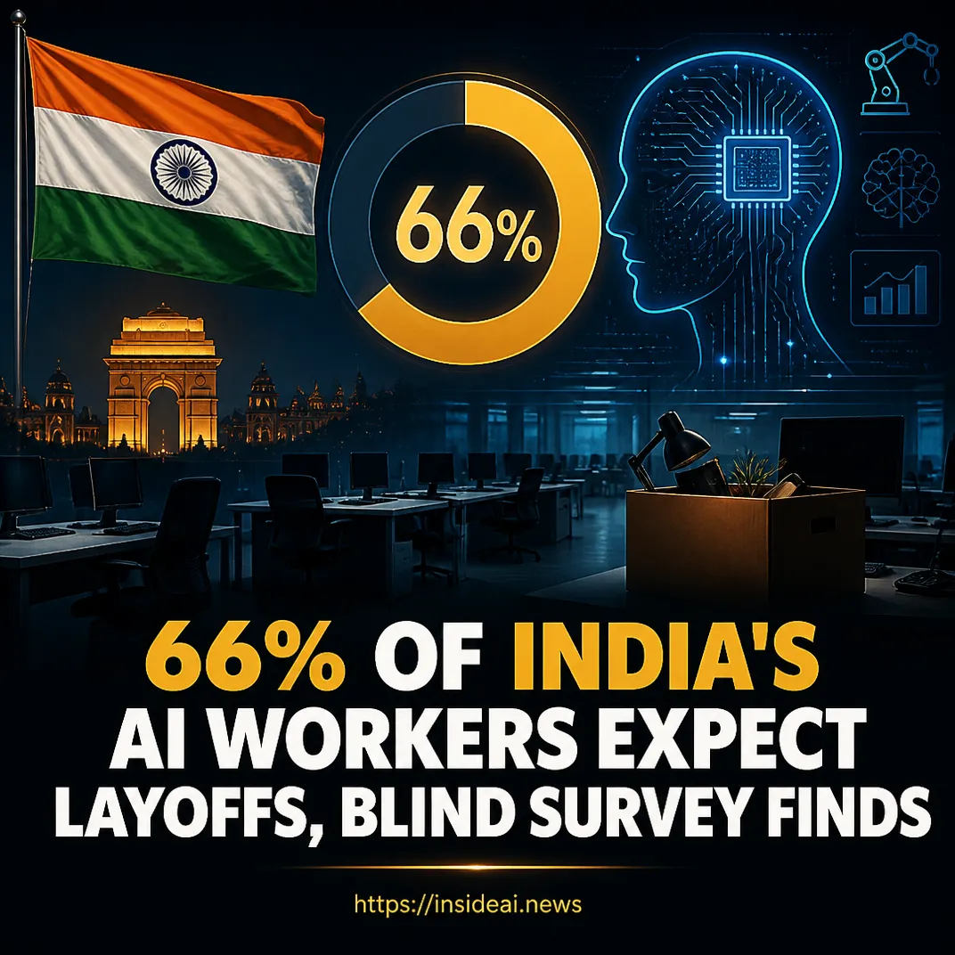 66% of India’s AI Workers Expect Layoffs, Blind Survey Finds