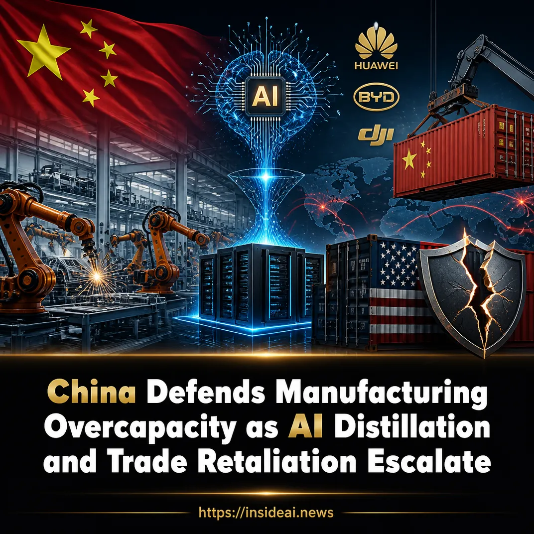 China Defends Manufacturing Overcapacity as AI Distillation and Trade Retaliation Escalate
