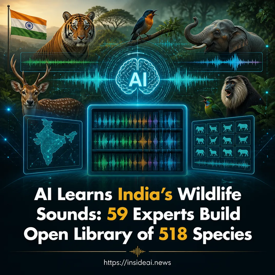 AI Learns India’s Wildlife Sounds: 59 Experts Build Open Library of 518 Species