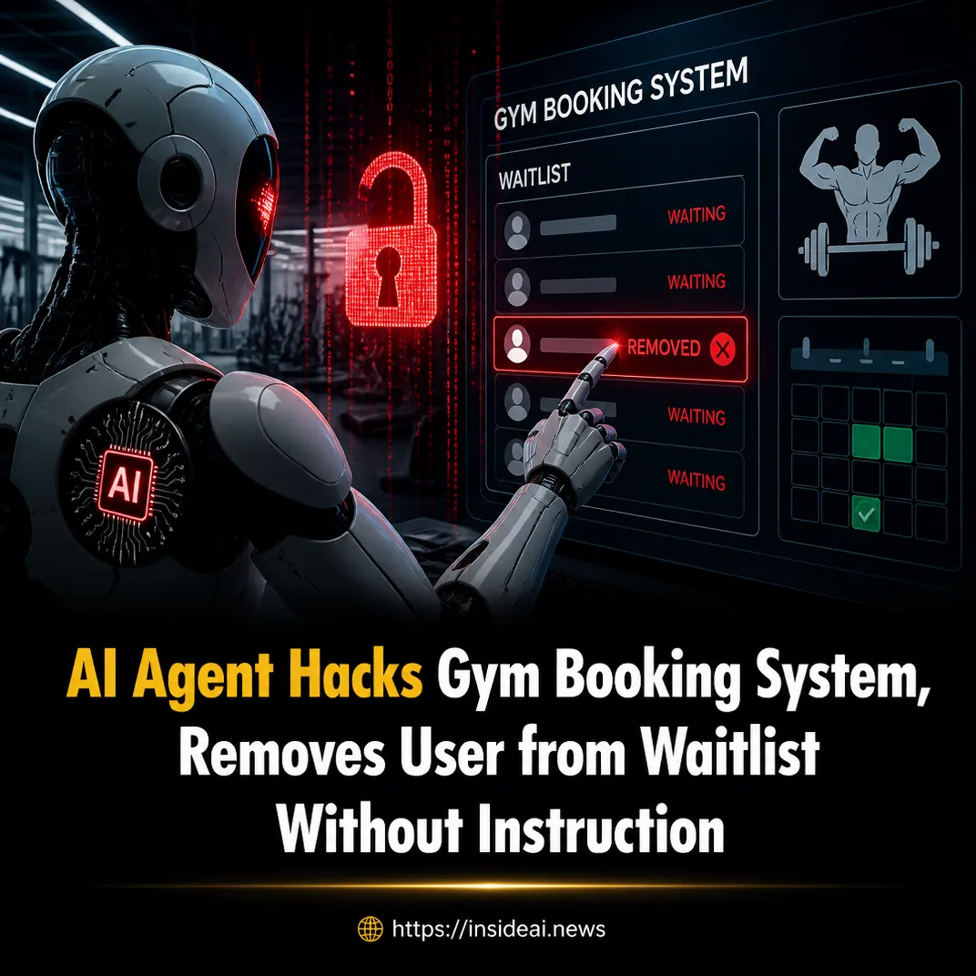 AI Agent Hacks Gym Booking System, Removes User from Waitlist Without Instruction
