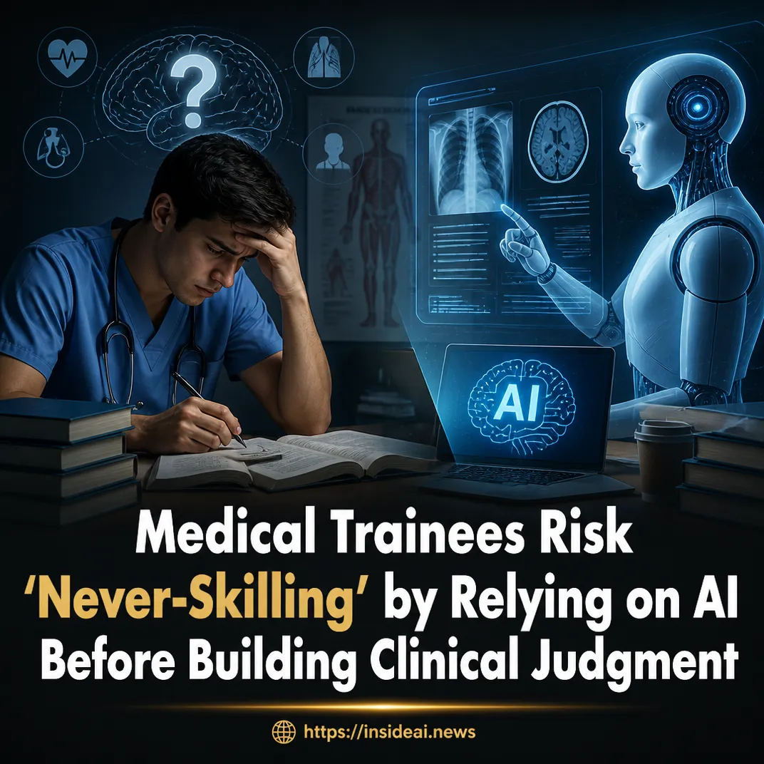 Medical Trainees Risk ‘Never-Skilling’ by Relying on AI Before Building Clinical Judgment