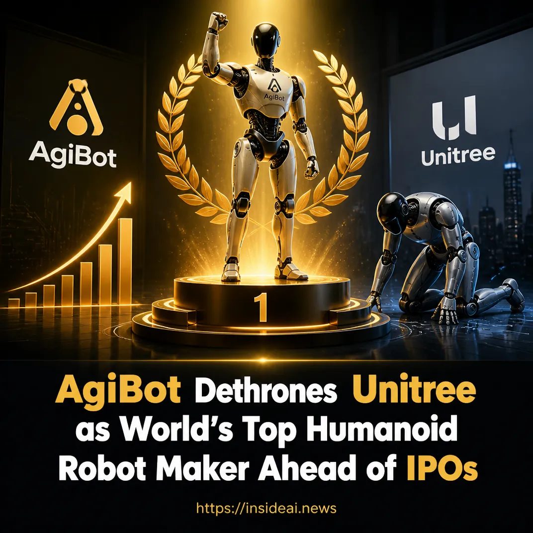 AgiBot Dethrones Unitree as World’s Top Humanoid Robot Maker Ahead of IPOs