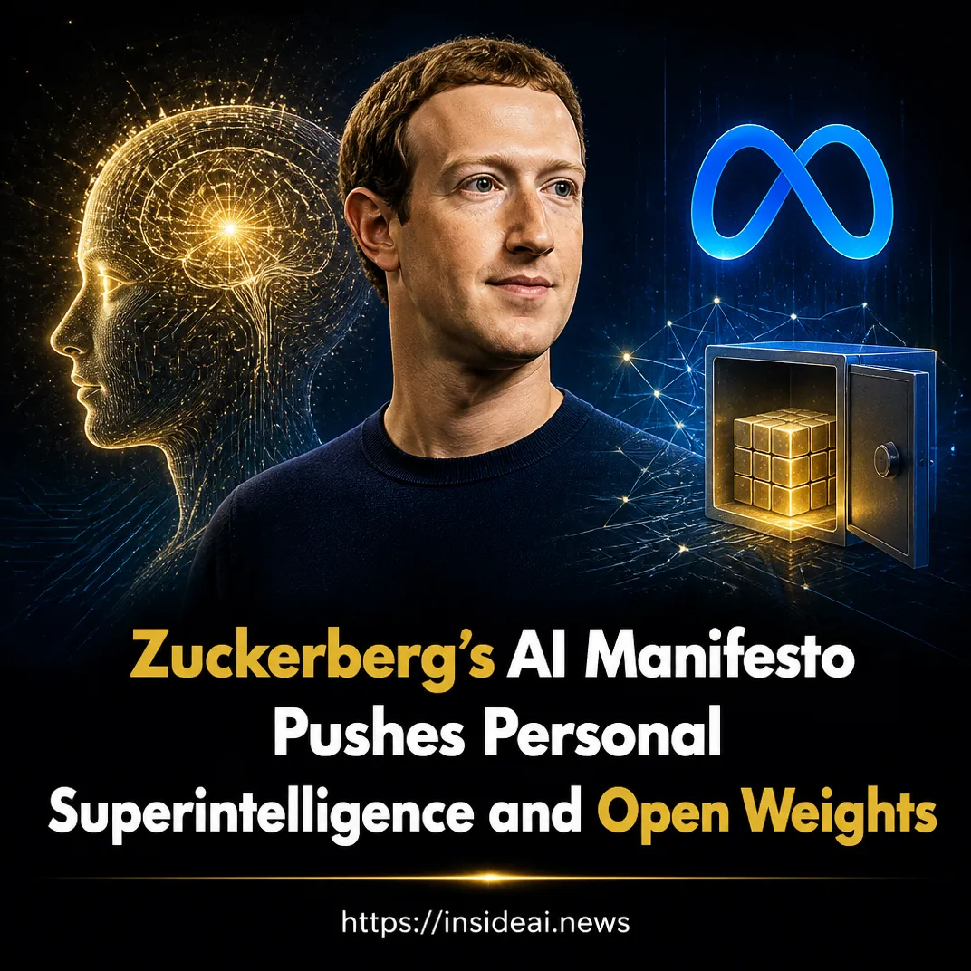 Zuckerberg’s AI Manifesto Pushes Personal Superintelligence and Open Weights