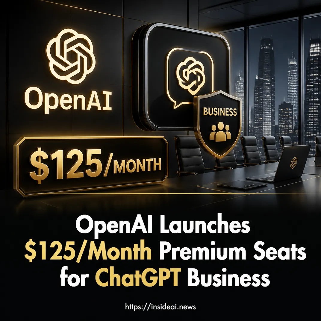 OpenAI Launches $125/Month Premium Seats for ChatGPT Business
