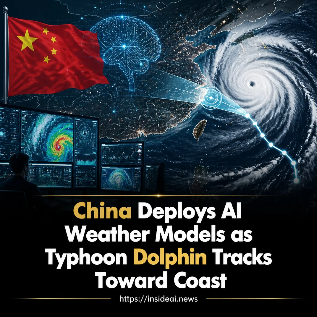 China Deploys AI Weather Models as Typhoon Dolphin Tracks Toward Coast