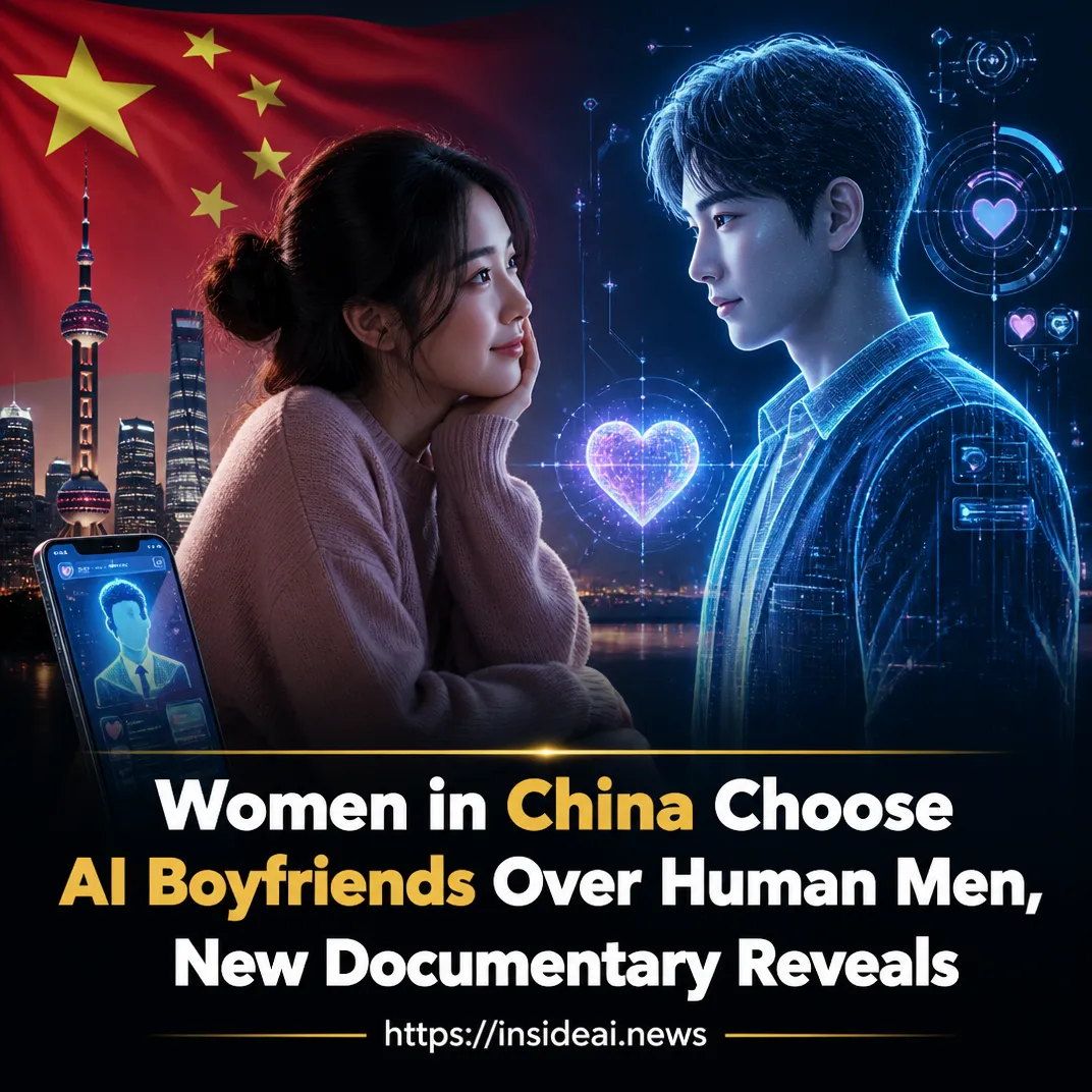 Women in China Choose AI Boyfriends Over Human Men, New Documentary Reveals