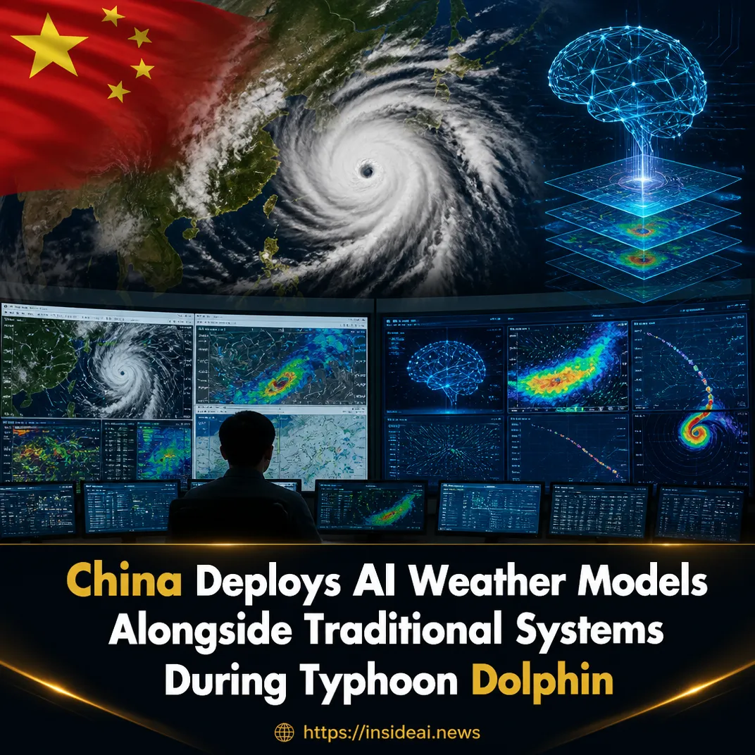 China Deploys AI Weather Models Alongside Traditional Systems During Typhoon Dolphin