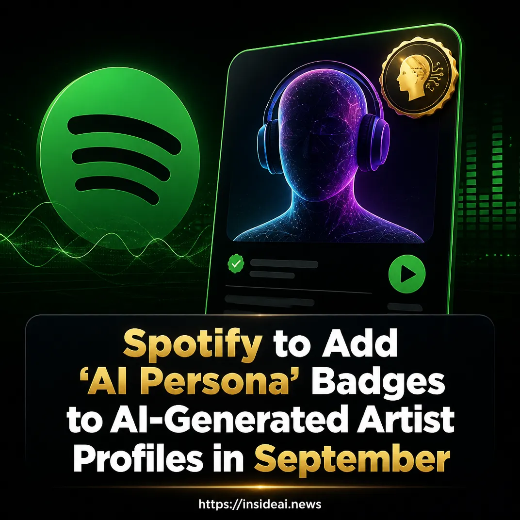 Spotify to Add ‘AI Persona’ Badges to AI-Generated Artist Profiles in September