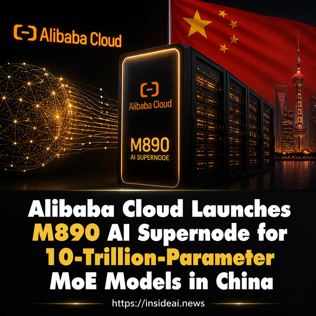 Alibaba Cloud Launches M890 AI Supernode for 10-Trillion-Parameter MoE Models in China