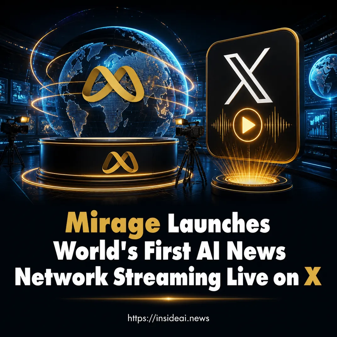 Mirage Launches World’s First AI News Network Streaming Live on X