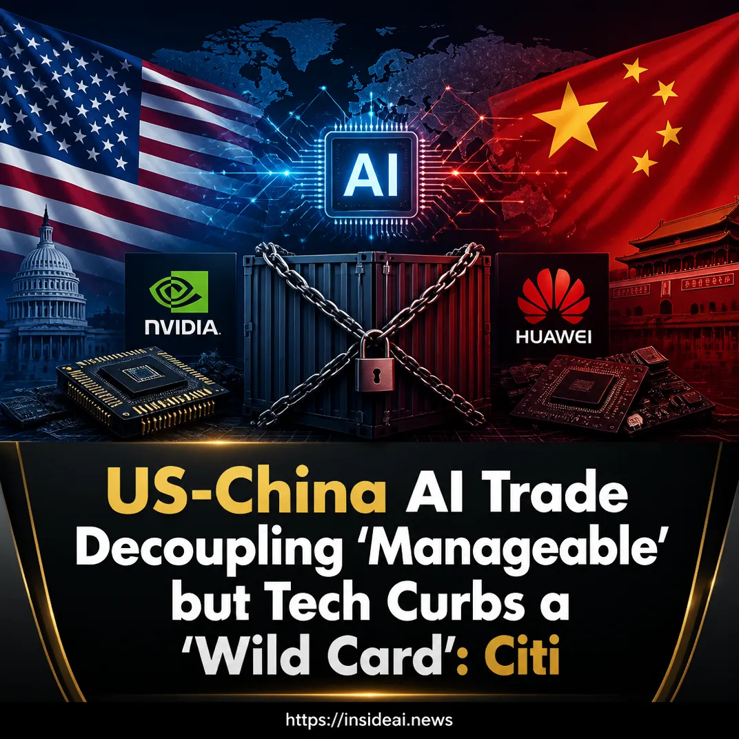 US-China AI Trade Decoupling ‘Manageable’ but Tech Curbs a ‘Wild Card’: Citi