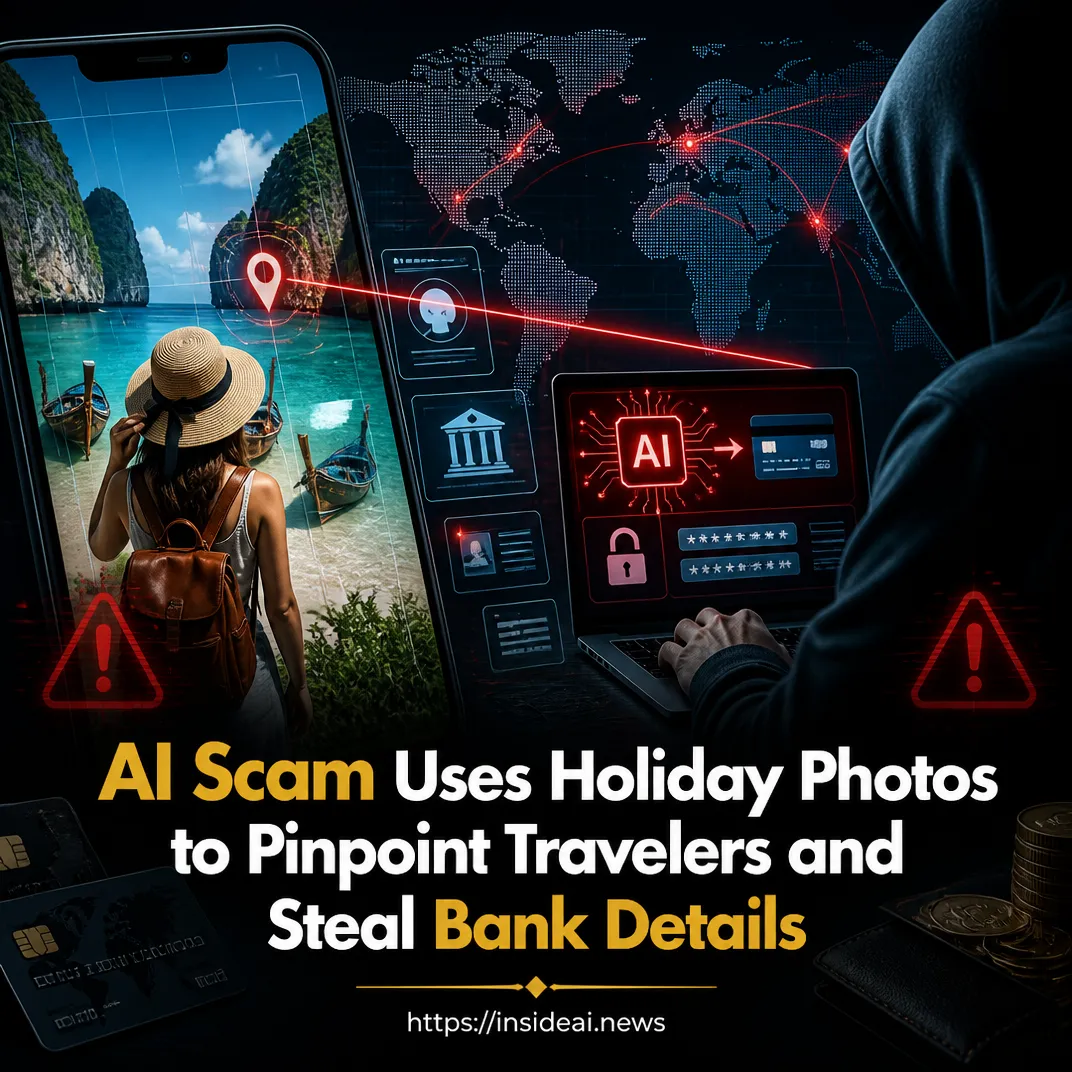 AI Scam Uses Holiday Photos to Pinpoint Travelers and Steal Bank Details