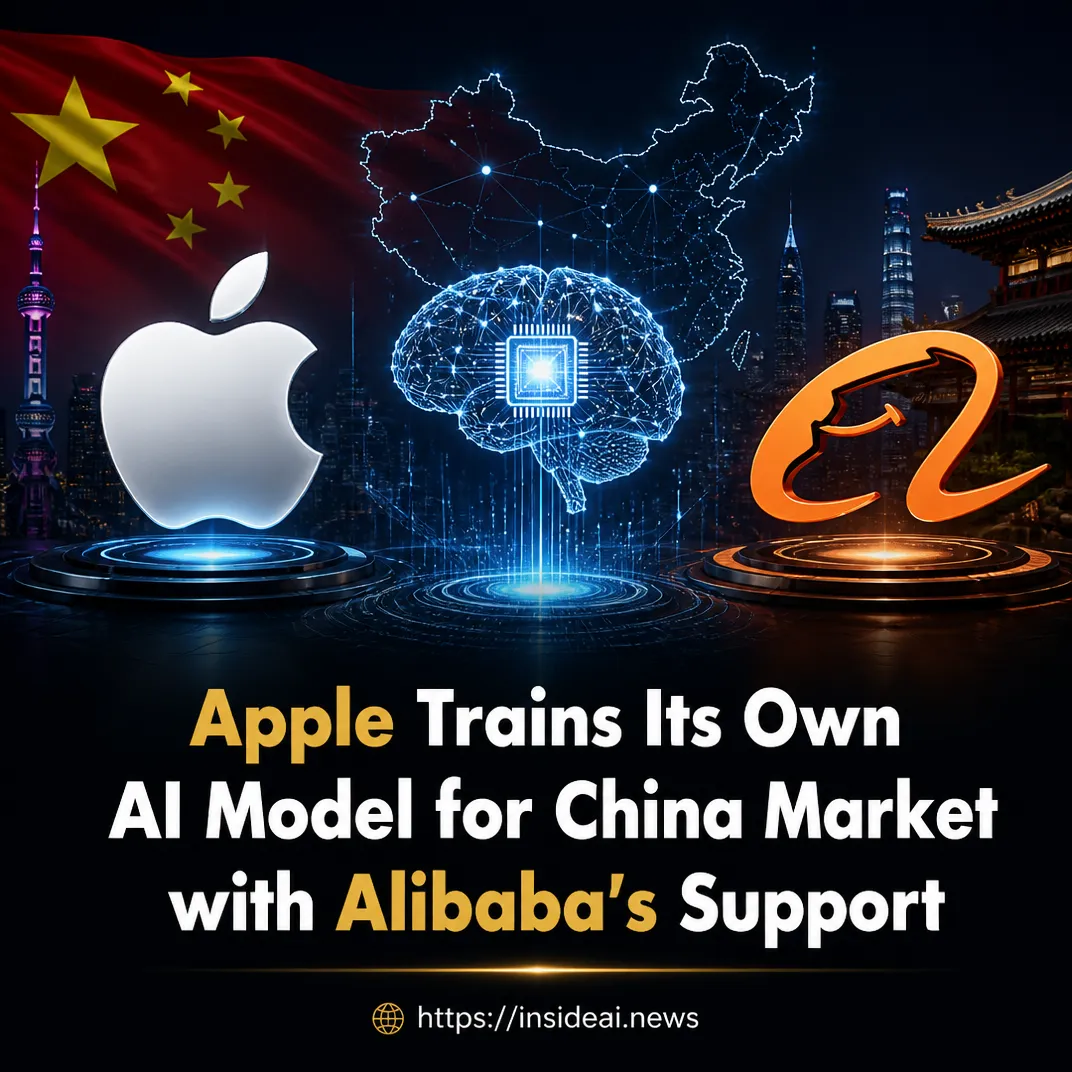 Apple Trains Its Own AI Model for China Market with Alibaba’s Support