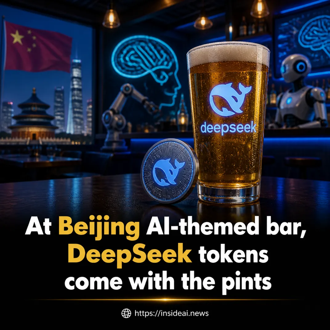 At Beijing AI-themed bar, DeepSeek tokens come with the pints