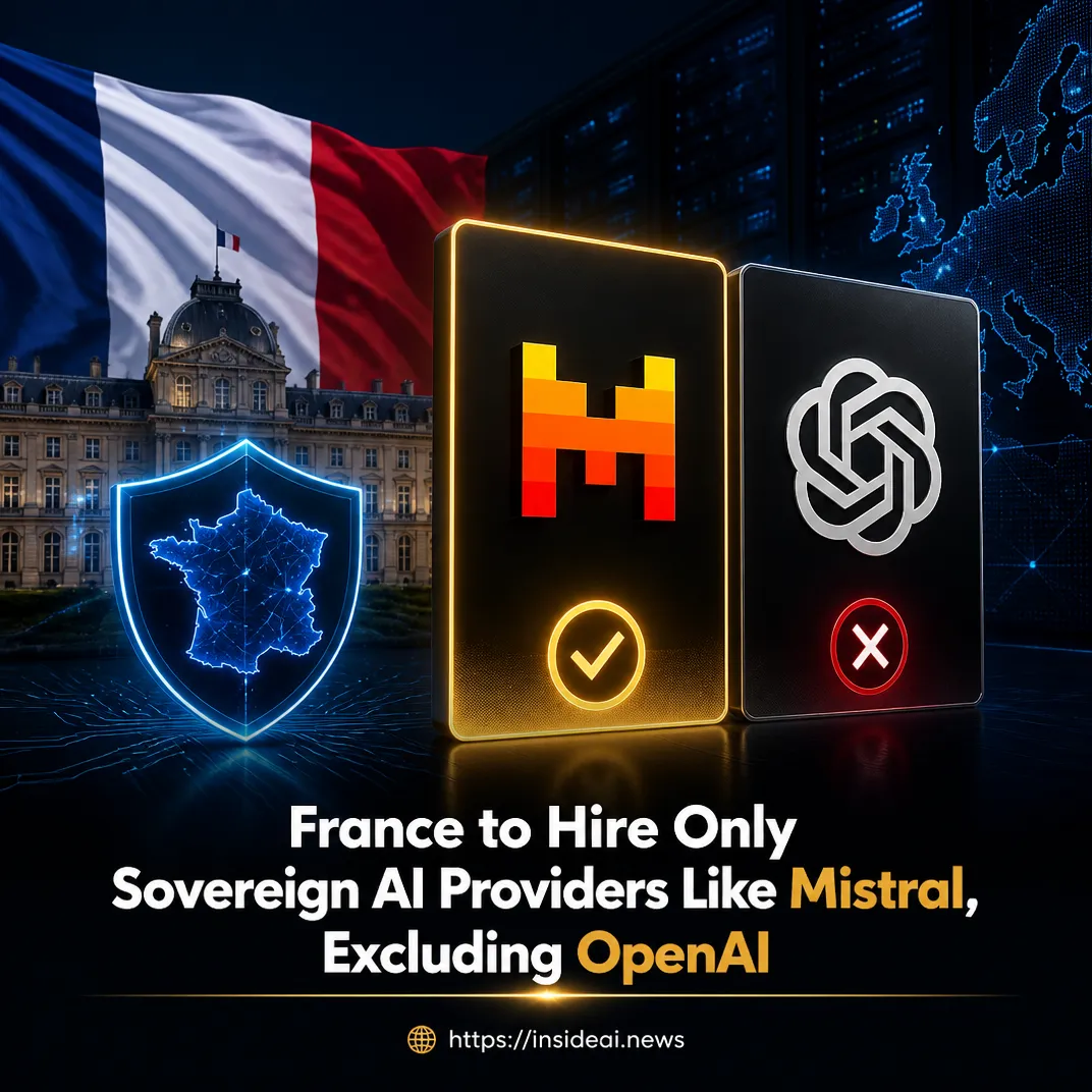 France to Hire Only Sovereign AI Providers Like Mistral, Excluding OpenAI