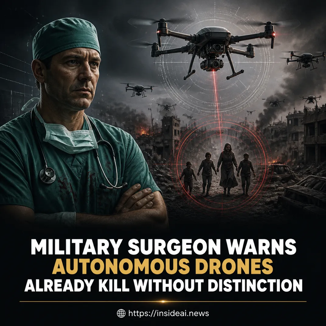 Military Surgeon Warns Autonomous Drones Already Kill Without Distinction