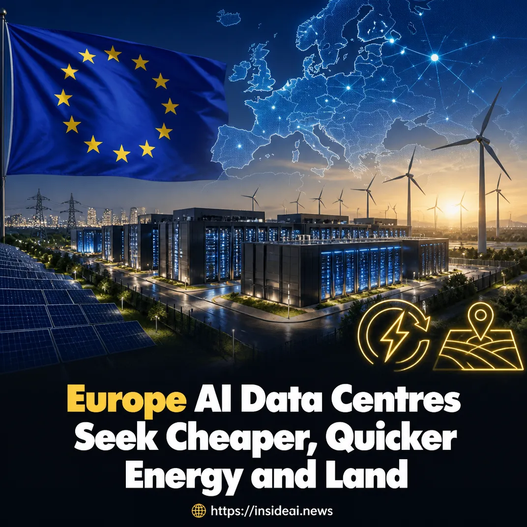 Europe AI Data Centres Seek Cheaper, Quicker Energy and Land