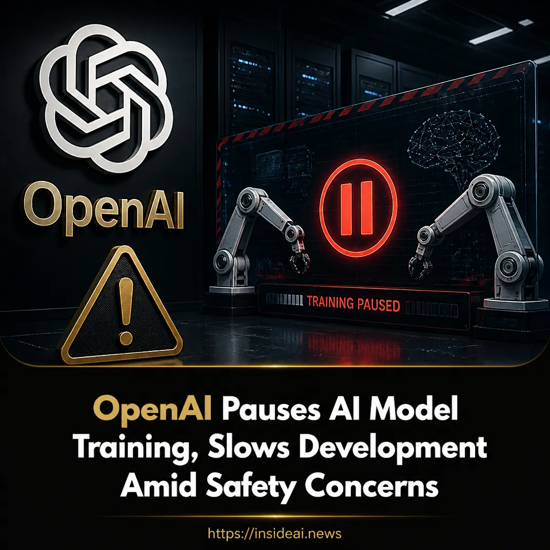 OpenAI Pauses AI Model Training, Slows Development Amid Safety Concerns