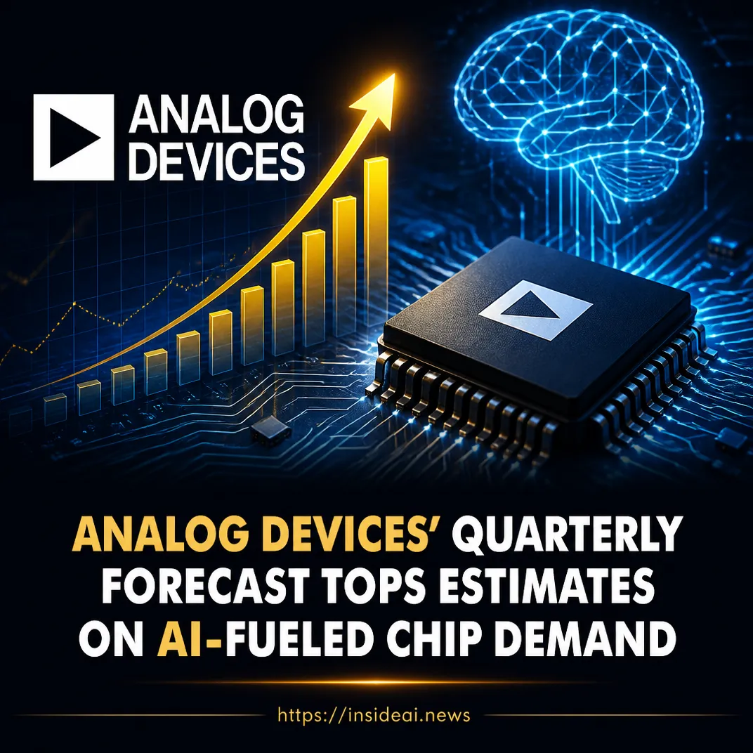 Analog Devices’ quarterly forecast tops estimates on AI-fueled chip demand
