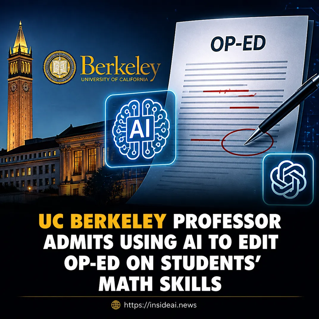 UC Berkeley Professor Admits Using AI to Edit Op-Ed on Students’ Math Skills