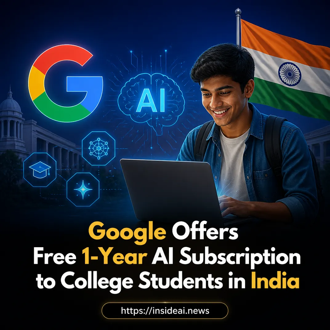 Google Offers Free 1-Year AI Subscription to College Students in India