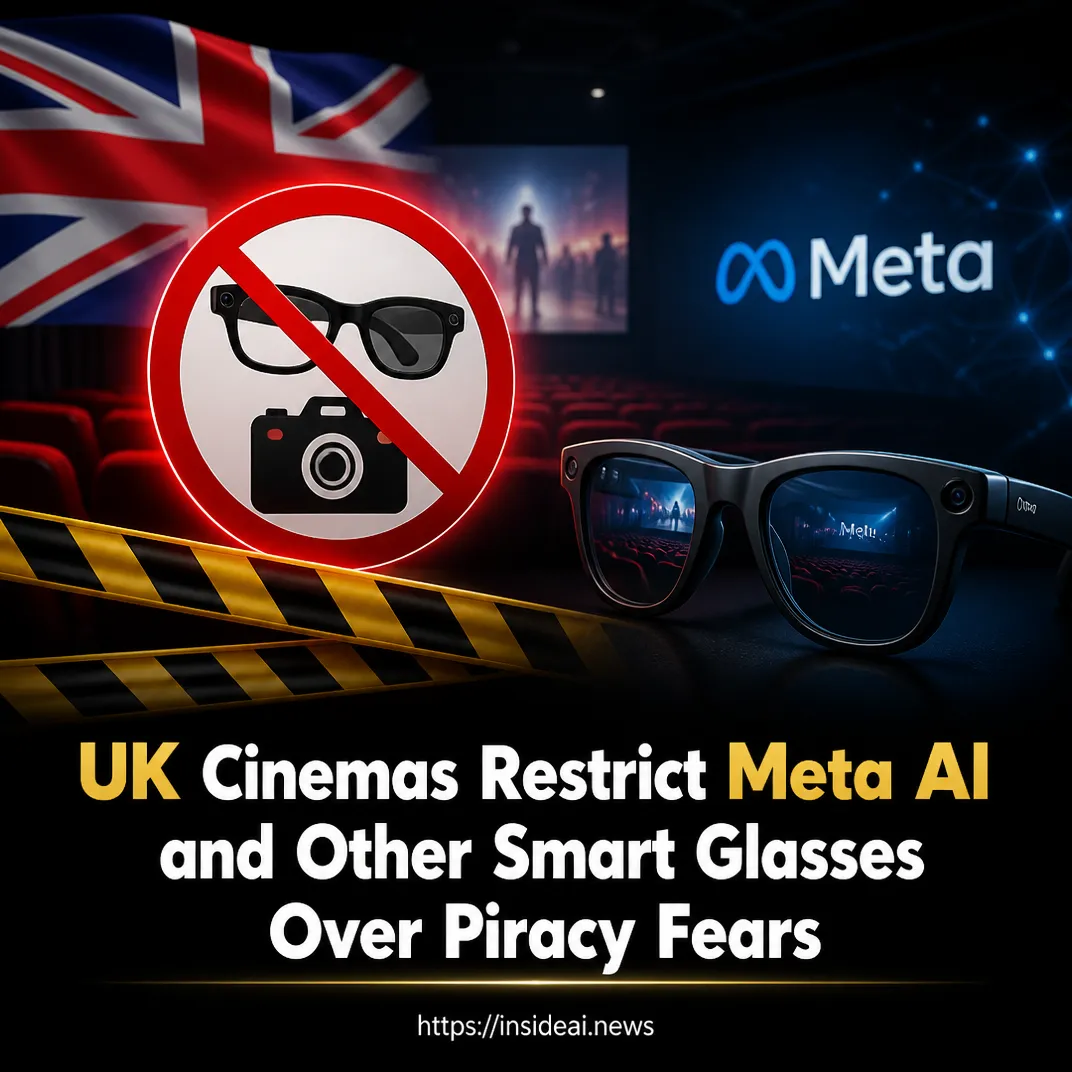 UK Cinemas Restrict Meta AI and Other Smart Glasses Over Piracy Fears