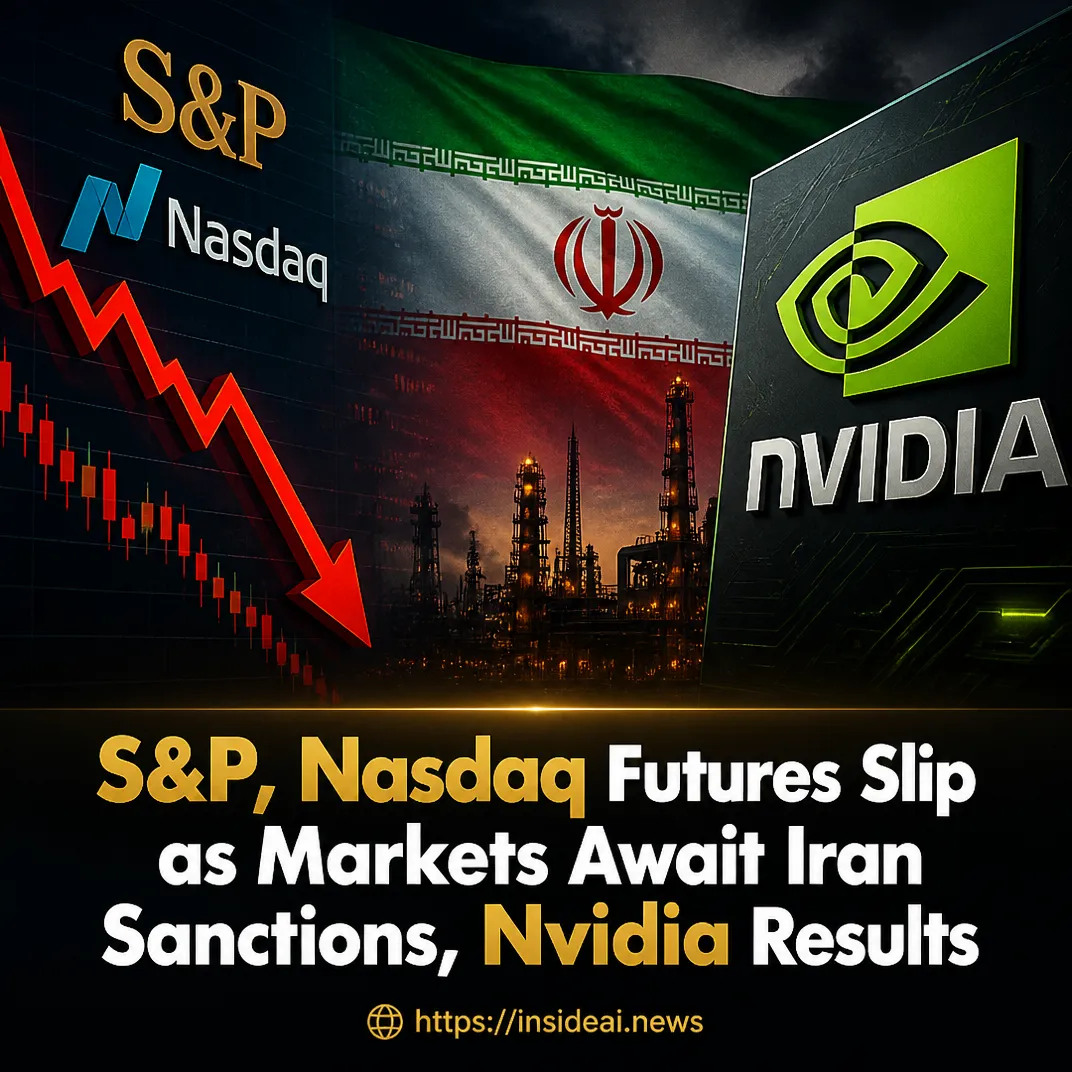 S&P, Nasdaq Futures Slip as Markets Await Iran Sanctions, Nvidia Results