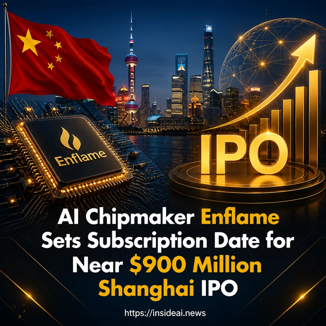 AI Chipmaker Enflame Sets Subscription Date for Near $900 Million Shanghai IPO