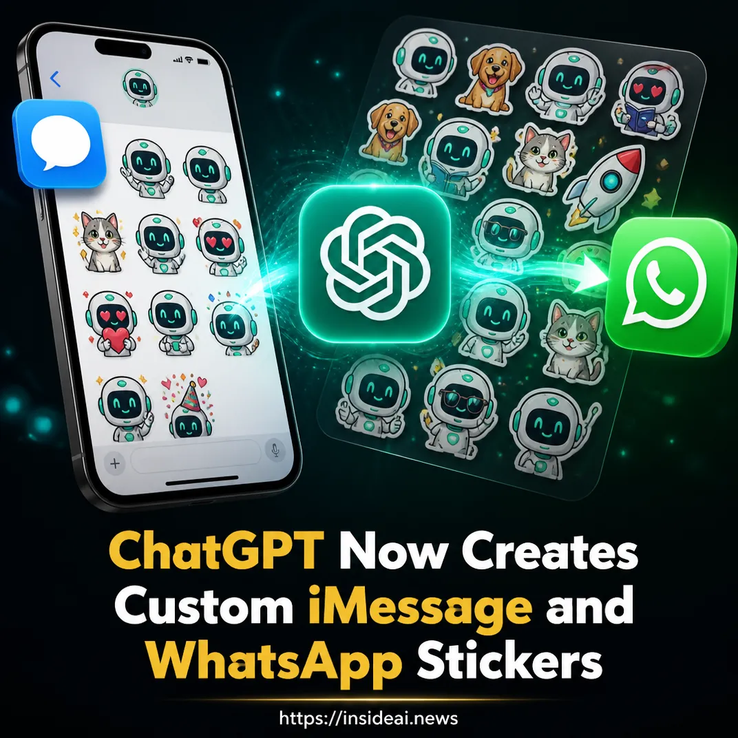 ChatGPT Now Creates Custom iMessage and WhatsApp Stickers