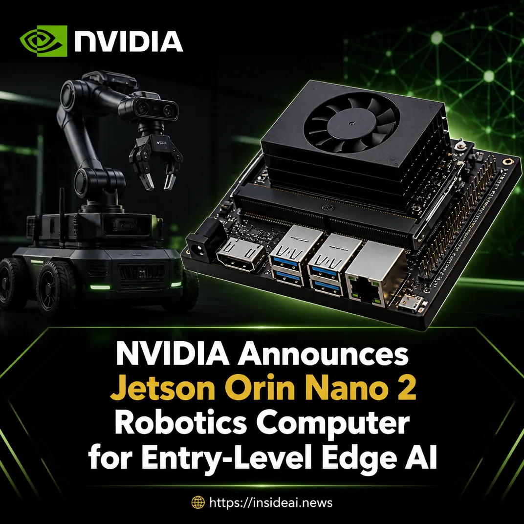 NVIDIA Announces Jetson Orin Nano 2 Robotics Computer for Entry-Level Edge AI