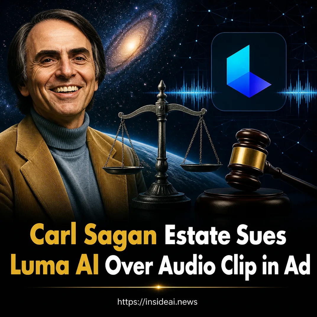 Carl Sagan Estate Sues Luma AI Over Audio Clip in Ad