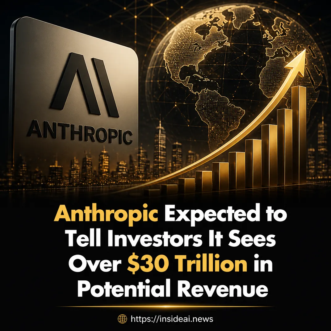 Anthropic Expected to Tell Investors It Sees Over $30 Trillion in Potential Revenue