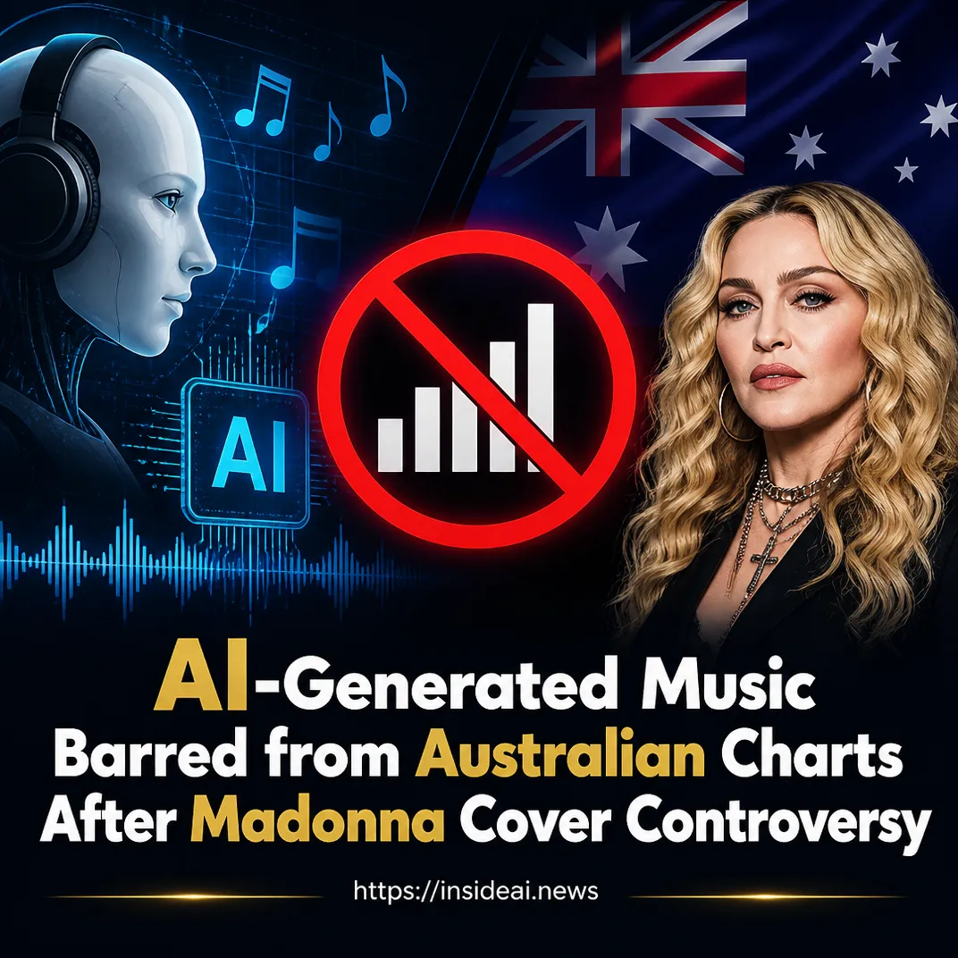 AI-Generated Music Barred from Australian Charts After Madonna Cover Controversy