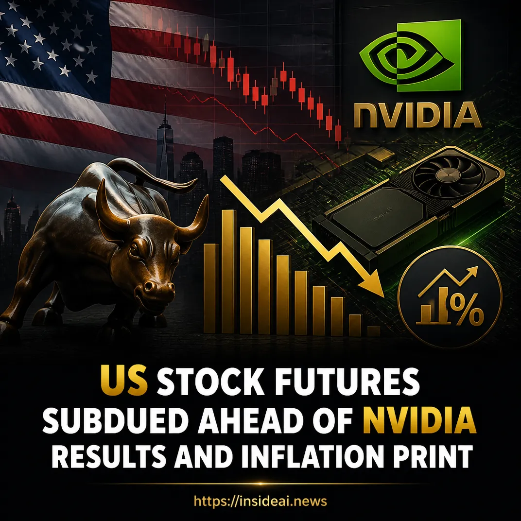 US Stock Futures Subdued Ahead of Nvidia Results and Inflation Print