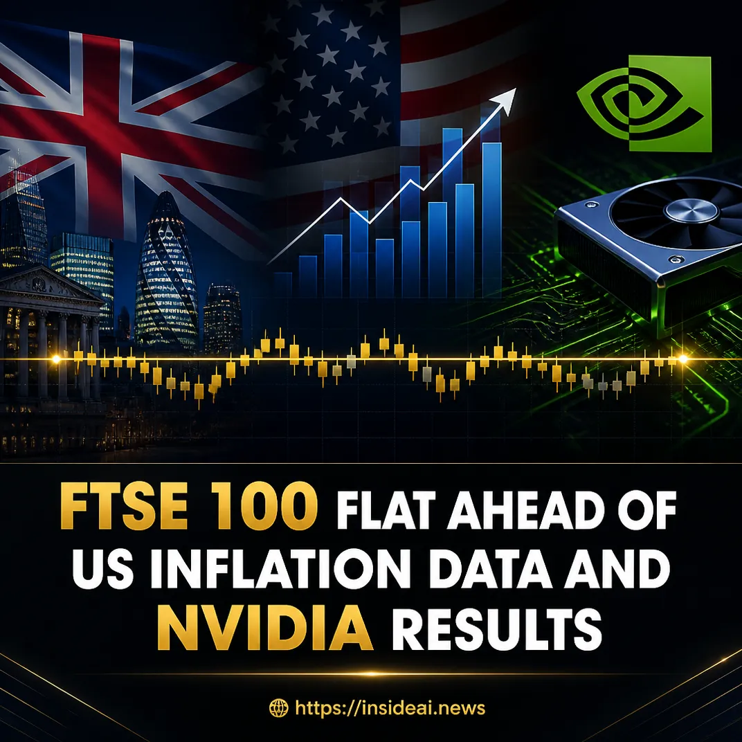 FTSE 100 Flat Ahead of US Inflation Data and Nvidia Results