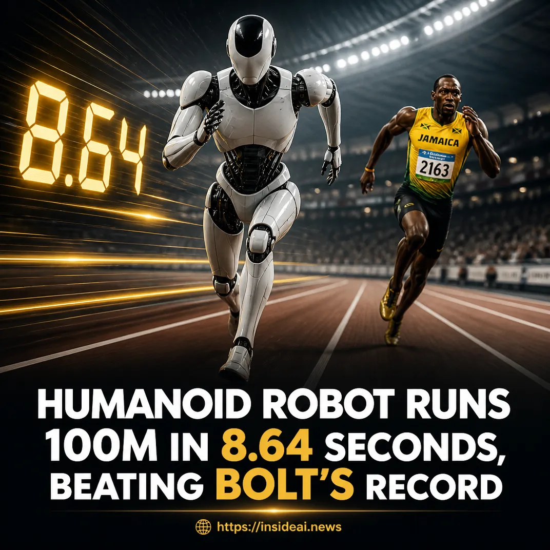 Humanoid Robot Runs 100m in 8.64 Seconds, Beating Bolt’s Record