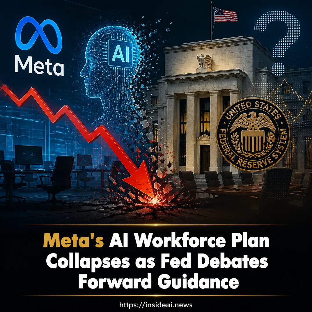 Meta’s AI Workforce Plan Collapses as Fed Debates Forward Guidance